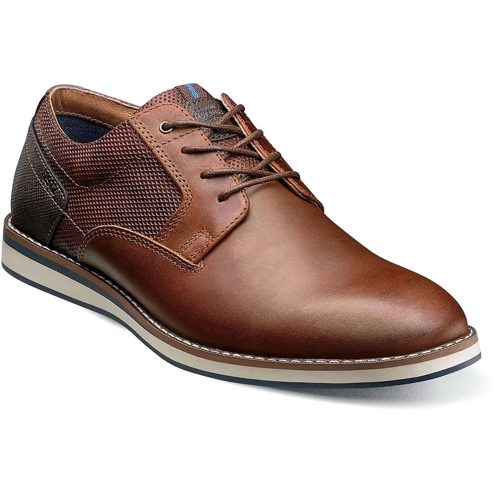 NIB Nunn Bush Men's Circuit Lace-Up Oxford, Brandy, size 10W